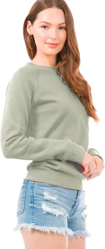 Vista 115 de Design by Olivia Sudadera básica suave y cómoda de cuello redondo para mujer, ropa de otoño