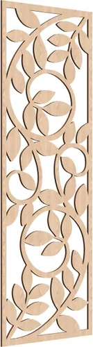Vista 133 de 9 3/8"W x 24 3/8"H x 1/4"T Utica Decorativo Fretwork Madera Paneles de Pared, Abedul