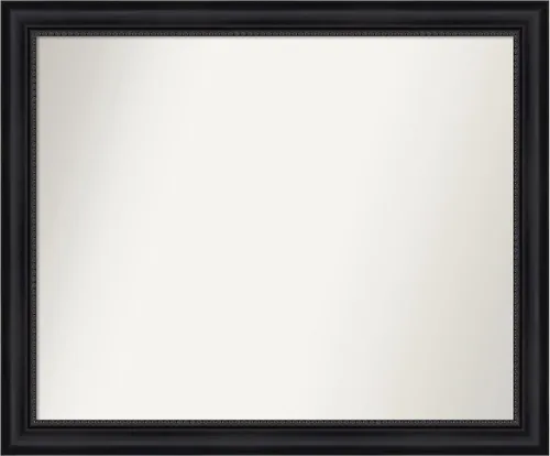 Vista 127 de Amanti Art Espejo personalizado, espejo de baño negro Astor, espejo de pared o espejo de tocador de baño sobre el fregadero (25 x 25 pulgadas)