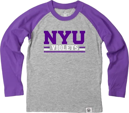 Vista 9 de Wes and Willy NCAA playera raglán de manga larga para niños