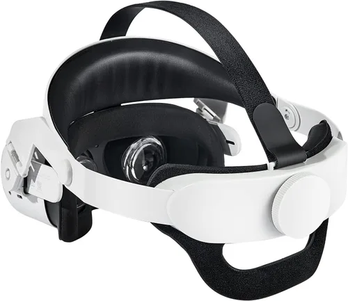Vista 2 de iovroigo Upgrade Adjustable Halo Head Strap, Suitable for Oculus Quest 2 VR Head Straps Increase Supporting Force and Improve Comfort-Virtual