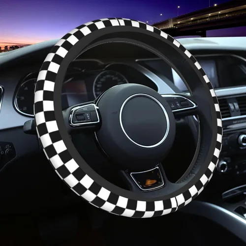 Vista 31 de Funda para volante MINIOZE de ojos malvados azules con luna mágica, accesorios para automóvil, linda para mujeres y niñas, universal de 15 pulgadas