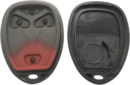 Vista 3 de Carcasa para llave de automóvil con control remoto sin llave para GM GMC, Chevrolet, Chevy, Buick, 4 botones de repuesto con almohadilla de botón