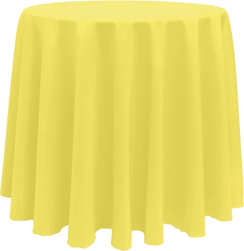 Vista 79 de Ultimate Textile Mantel redondo de lino de poliéster de 114 pulgadas, color rojo cereza