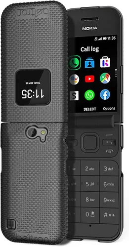 Vista 4 de BELTRON Funda para Nokia 2720 V Flip Phone, funda protectora a presión (Verizon 2720V) - Negro