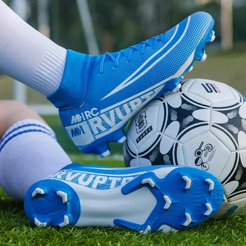 Vista 3 de Qzzsmy Tacos de fútbol para hombre zapatos de fútbol atléticos para caminar tacos Ag para entrenamiento al aire libre