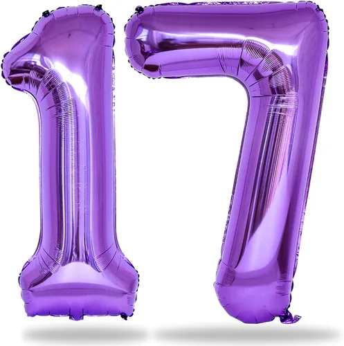 Vista 100 de Globos negros del número 10 para decoraciones de cumpleaños número 10, globos de helio de mylar de lámina de 40 pulgadas negros del número 1 & 0