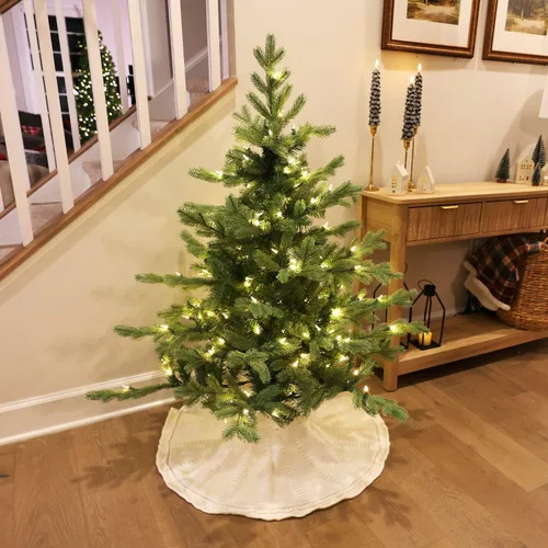 Vista 11 de Fraser Hill Farm Árbol de Navidad de pino cola de zorro preiluminado de 4