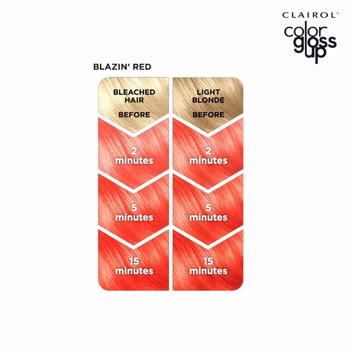 Vista 6 de Clairol Color Gloss Up - Tinte temporal para el cabello, color rojo ardiente, paquete de 1 unidad