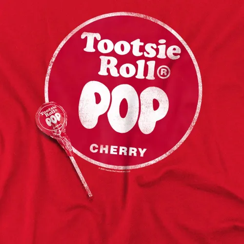 Vista 3 de Tootsie Roll Mens Tootsie Roll Short Sleeve T-Shirt Rojo