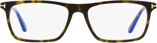 Vista 2 de Lentes Tom Ford FT 5681 -B 052 Brillantes Lentes Clásicos Havana OscuroBlue Block