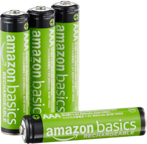 Vista 10 de Amazon Basics Paquete de 16 baterías recargables AAA NiMH Performance, 800 mAh, recarga hasta 1000 veces, precargadas