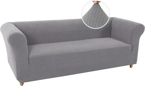 Vista 18 de Turquoize Funda elástica para silla estilo Chesterfield para sala de estar, 1 pieza, funda de sofá suave y antideslizante con tela jacquard gruesa