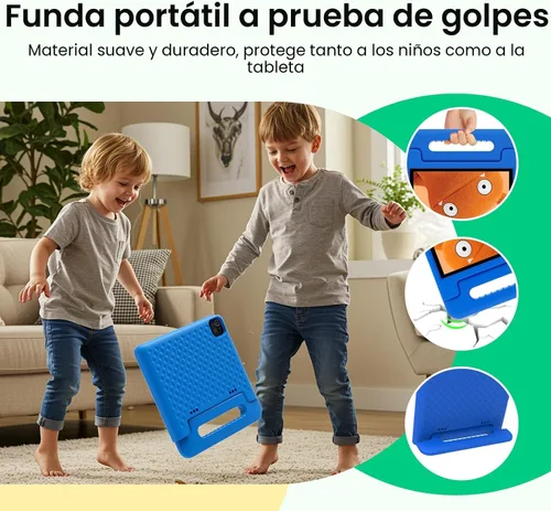 Vista 7 de CFVOCUY Tablet para niños 2026, tableta Android 15 de 10.1 pulgadas para niños, 8 GB de RAM, 64 GB de ROM (1 TB expandida), WiFi 6, aplicaciones Azul