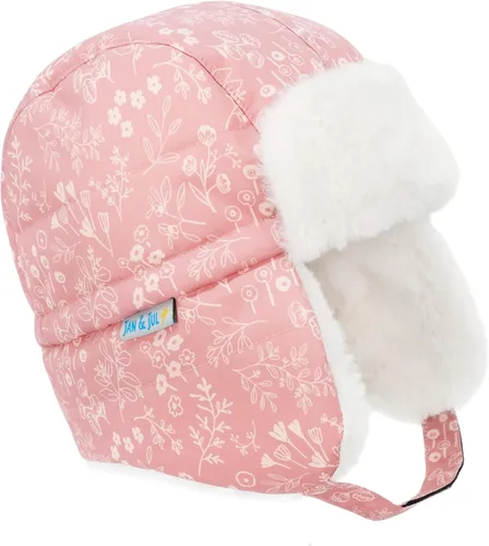 Vista 14 de JAN & JUL Gorro de invierno impermeable para bebés y niños Oso