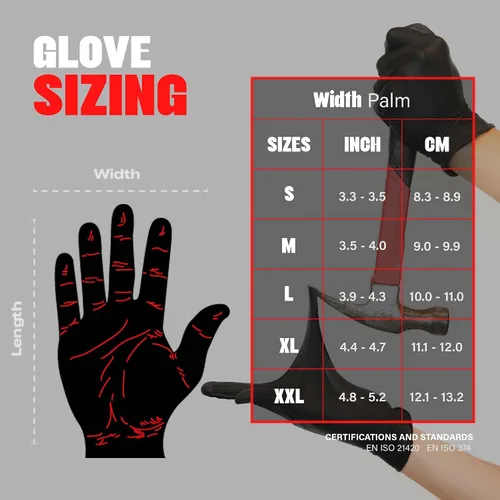 Vista 8 de London Labs Guantes desechables de nitrilo negro, sin látex y sin polvo, guantes de goma de 4 mil, para limpieza, cocina, mecánicos (XS-XXL)