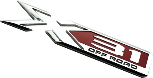 Vista 3 de 2 paquetes de emblemas X31 para todo terreno 84682662 Placa de identificación del costado trasero del cuerpo, letra de reemplazo para GMC Sierra