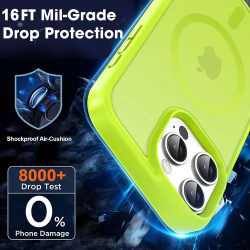 Vista 436 de MOCCA - Funda magnética resistente para iPhone XR de 6.1 pulgadas, compatible con MagSafe, funda con protección contra caídas de grado militar
