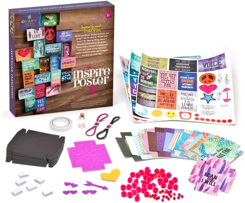 Vista 2 de Craft-tastic – Kit de póster inspirador – Diseña un póster único de forma libre – A partir de 8 años