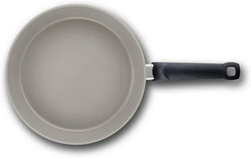 Vista 5 de Fissler Ceratal Comfort - Sartén antiadherente de cerámica de 8 pulgadas, gris cálido, fabricada sin PFAS