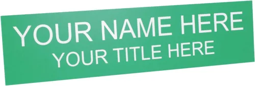 Vista 12 de ExcelMark Placa de nombre personalizada para puerta, oficina, pared, personalizada con tu texto, 2 x 8 pulgadas (1 línea, negro)
