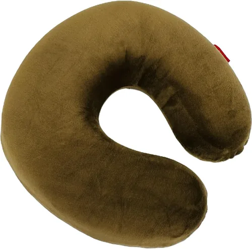 Vista 16 de Almohada de viaje en forma de U de espuma viscoelástica Soporte para el cuello Cojín de reposacabezas (negro)