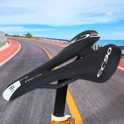 Vista 6 de VGEBY - Sillín de fibra de carbono, asiento de bicicleta para ciclismo de montaña y carretera, asiento de repuesto ligero para bicicleta deportiva