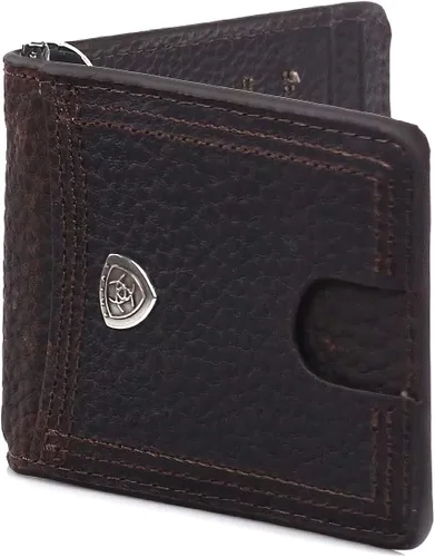 Vista 6 de ARIAT Billetera plegable con clip para dinero con logotipo Rowdy Shield A35117282 para hombre