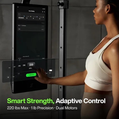 Vista 4 de Speediance Gimnasio en casa, máquina Smith multifuncional inteligente alimentada por IA para entrenamiento de fuerza de cuerpo completo
