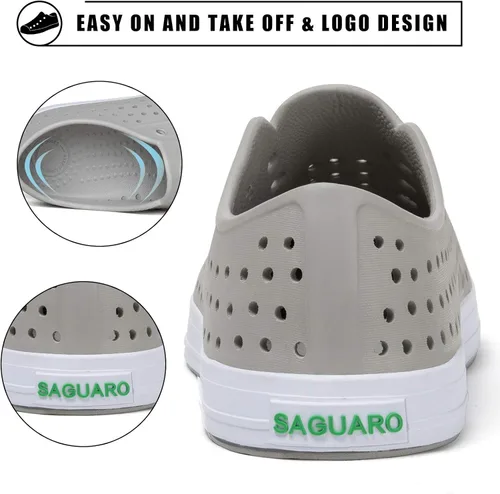 Vista 4 de SAGUARO Women's Men's Water Shoes Slip-On Garden Shoes Quick Dry Beach Aqua Shoes Lightweight Breathable Clogs