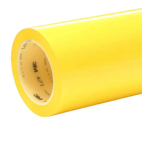 Vista 16 de 3M Cinta de Vinilo 471, 2' x 36 yardas 5.2 mil, Amarillo (Paquete de 24)