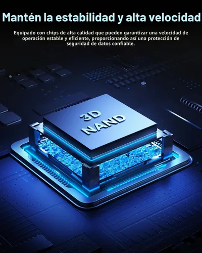 Vista 4 de Orlian Unidad de estado sólido SSD portátil externa de 120 GB USB 3.1 Gen 2 de hasta 500 MB/s de estado sólido de alta velocidad para teléfono