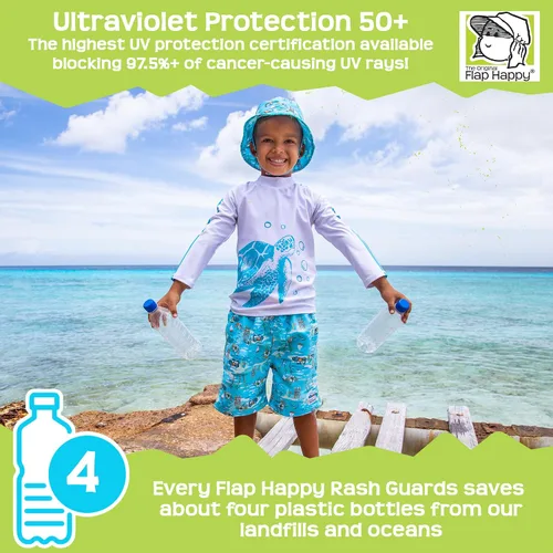 Vista 3 de Flap Happy Rash Guard para niños