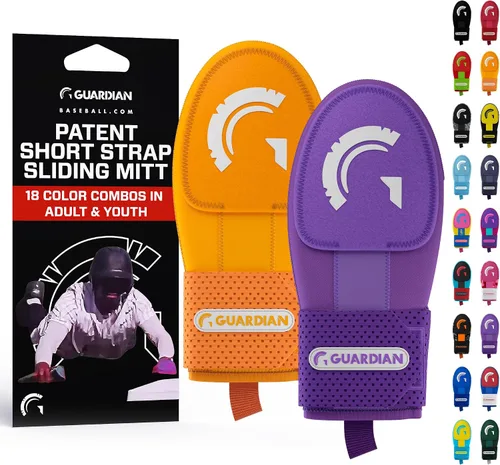 Vista 25 de Guardian Baseball Guantes deslizantes – Tallas para jóvenes y adultos – Guante deslizante para béisbol – Correa de compresión elástica, paquete de 2