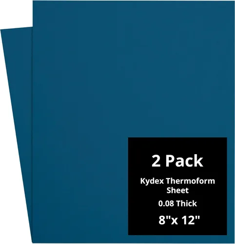 Vista 11 de Kydex Sheets - Solid Color DIY Kit for Crafting Holsters, Sheaths, and Mag Pouches - (8x8, 8x12, 12x12), Premium Thermoform Sheets - Thick, Durable