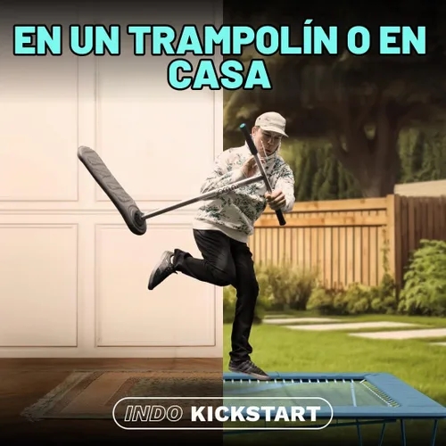 Vista 8 de Indo the Trick Scooter - Tramp Scoot for Teenagers & Adults Negro