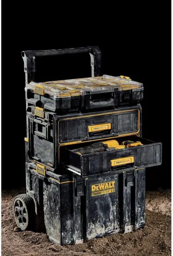 Vista 5 de DEWALT ToughSystem Caja de herramientas, 2.0 con dos cajones, 21.8 pulgadas (DWST08320)
