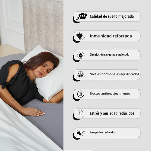 Vista 8 de Grounding Sheets King Size 76 x 80 x 13.5 pulgadas, algodón orgánico con plata, sábanas bajeras de tierra grises para mejorar el bienestar general