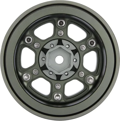 Vista 4 de DJX Juego de 4 llantas de 2.9 Beadlock para 1/6 RC Crawler Car Axial SCX6 JLU Wrangler (aceite)