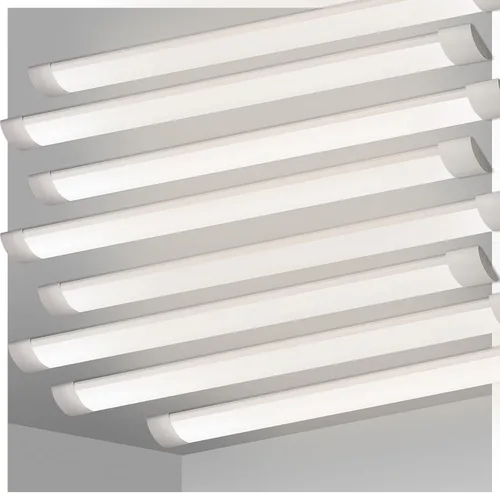 Vista 18 de KILIPOL Luz LED de listón de 2 pies, luces de tubo LED delgadas montadas en superficie de techo, 20 W 4000 K blanco neutro para oficina, tienda, 2