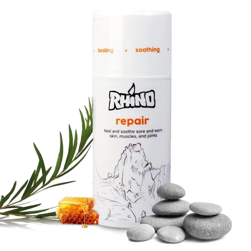 Vista 10 de Rhino Skin Solutions Crema reparadora - Alivio calmante para piel seca y agrietada, ideal para escaladores, atletas y artes marciales mixtas