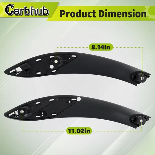 Vista 4 de Carbhub Juego de 4 tiradores de puerta interior delanteros traseros izquierdos con panel de reposabrazos para BMW 320 328 330 335 M3 F30 F31 F34 F80