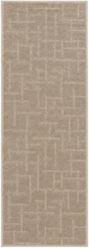 Vista 4 de Well Woven Serenity - Alfombra suave extra larga para pasillo, escalera, trufa de lino, 31 pulgadas x 24 pies