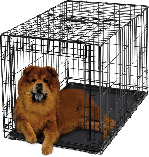 Vista 2 de Jaula de perro MidWest Homes for Pets, Puerta única, Negro