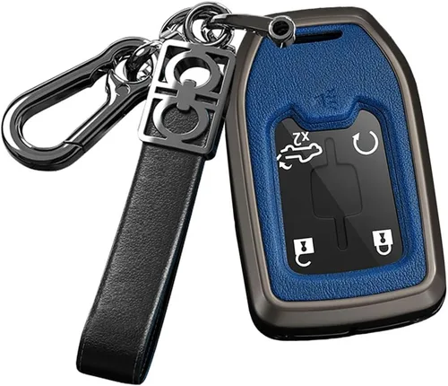 Vista 15 de ontto Funda para llave de coche con llavero de metal y piel sintética para Chevrolet Silverado Fit para GMC Sierra 1500 2500HD 3500HD Terrain Acadia