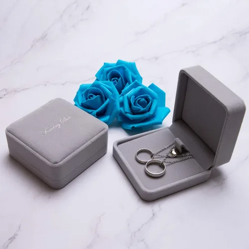 Vista 4 de Fanery Sue - Anillo personalizado para parejas anillos colgantes