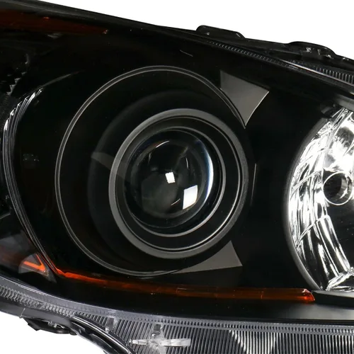 Vista 7 de Faro Delantero Lente Transparente Carcasa Negra para Mazda 3 2010