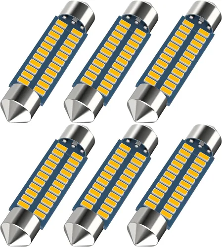 Vista 13 de Serundo Auto DE3175 - Bombilla LED para automóvil de 1.220 in, 1.22 pulgadas, DE3021 DE3022 DE3023 6428 6430 7065, bombilla LED interior utilizada