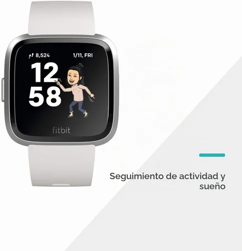 Vista 2 de Fitbit Versa Lite Edition - Reloj inteligente, GPS, talla única (correas S y L incluidas)