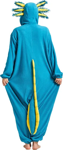 Vista 7 de DELEY Unisex One Piece Animal Kids Onesie, Animal Pajamas Halloween Cosplay Costume for Women and Mens Parent-Child Sleepwear